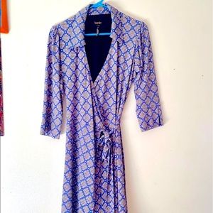 Blue Wrap Dress